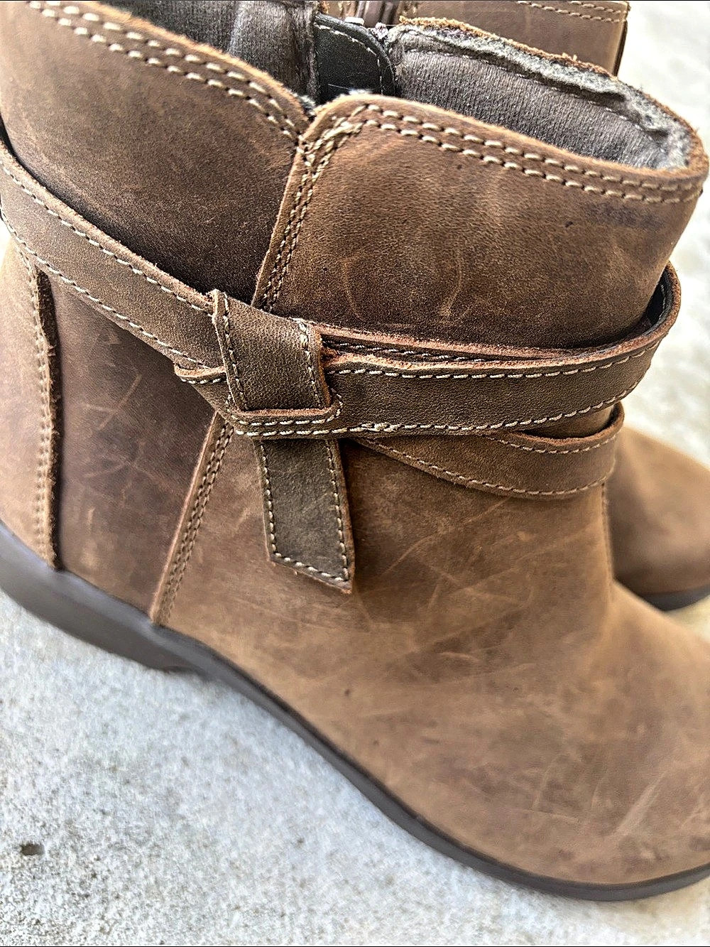 Clarks Angie Spice Women's Brown Ankle Boots US 8 D - Picture 8 of 12